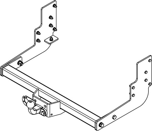 Фаркоп AvtoS для ГАЗ Gazelle Next A22R22, A22R32 (удлиненная база) 2013-2026. Фланцевое крепление. Артикул GAZ-12