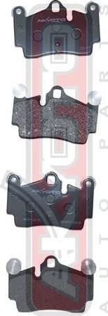 Тормозные колодки Akyoto Packing AKYOTO задние для Audi Q7 I (4L) 2006-2014. Артикул AKD-0347