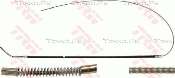 Трос ручника (тросик ручного тормоза) TRW. Артикул GCH1680
