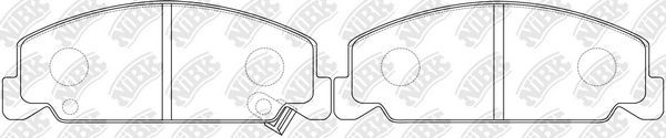 Тормозные колодки NiBK. Артикул PN8190