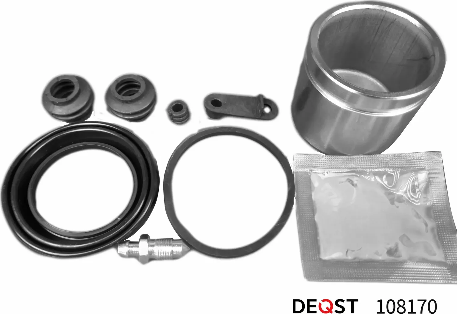 108170_Ремкомплект тормозного суппорта с поршнем переднего (поршень O 57 mm, суп (Deqst). Артикул 108170
