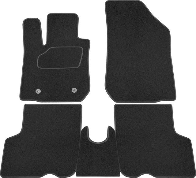 Коврики Rezkon ворсовые на резиновой основе для салона Lada Largus I рестайлинг 2021-2026. Артикул 2539020250