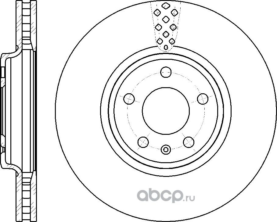 Диск тормозной (G-Brake). Артикул GR20724