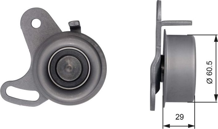 Натяжной ролик (натяжитель) ремня ГРМ Gates PowerGrip®. Артикул T41037