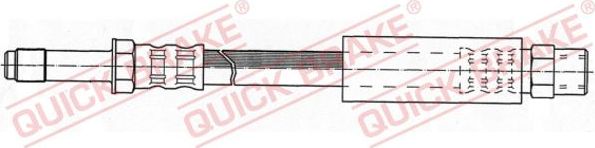 Тормозной шланг Quick Brake задний правый/левый для BMW 5 IV (E39) 1995-2003. Артикул 32.327