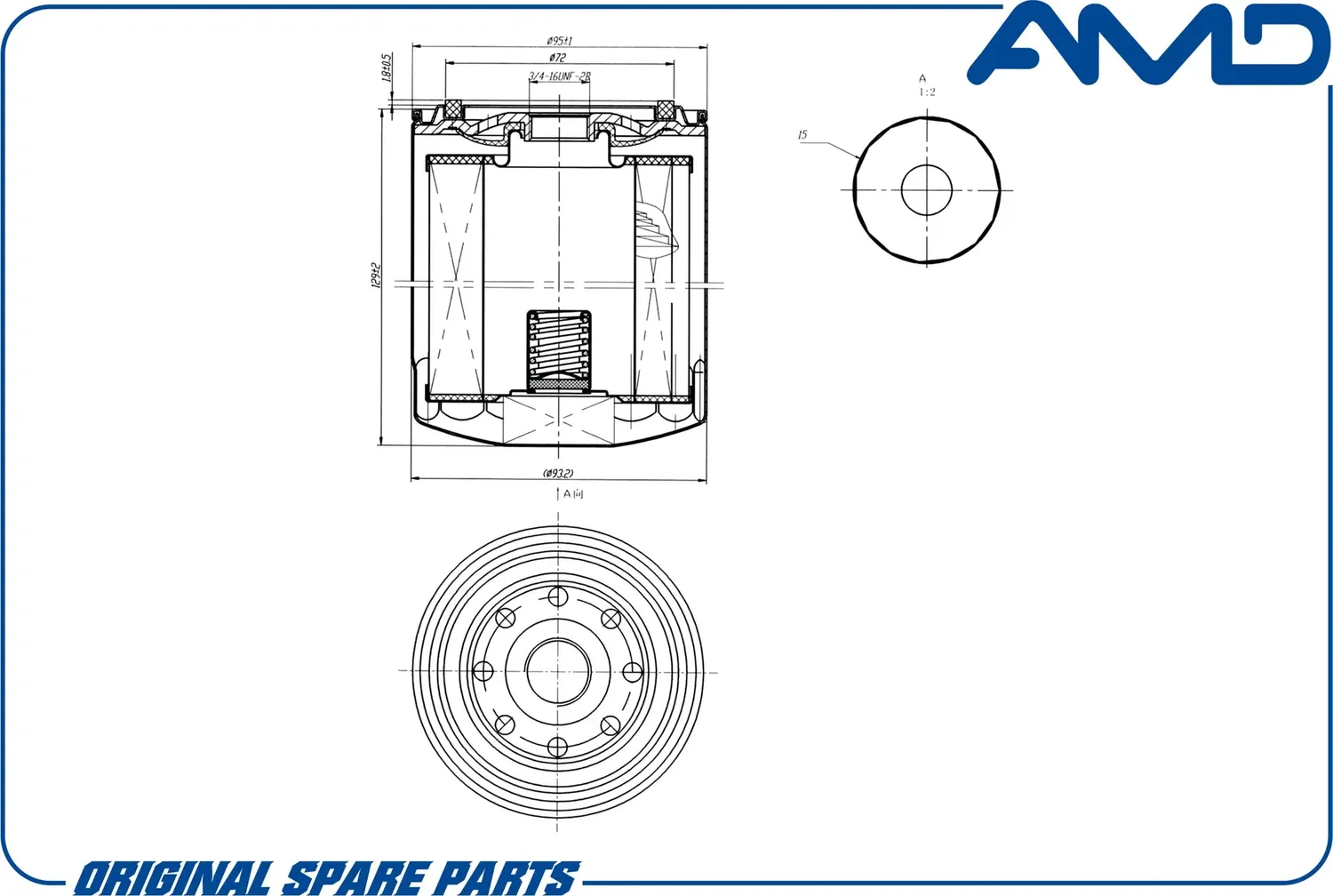 Фильтр масляный 15208-7F40A/AMD.FL523 AMD AMD. Артикул AMDFL523