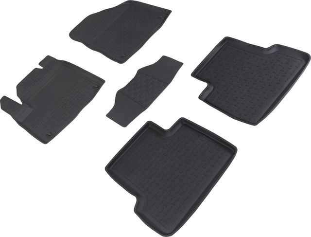 Коврики резиновые Seintex с высоким бортиком для салона Jeep Cherokee KL 2013-2026. Артикул 85770