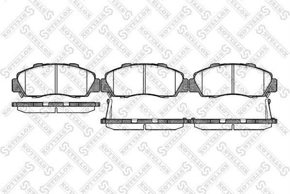Тормозные колодки Stellox. Артикул 362 032B-SX