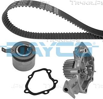 Помпа (водяной насос) с комплектом ремня ГРМ Dayco для Chevrolet Spark II 2005-2010. Артикул KTBWP4320