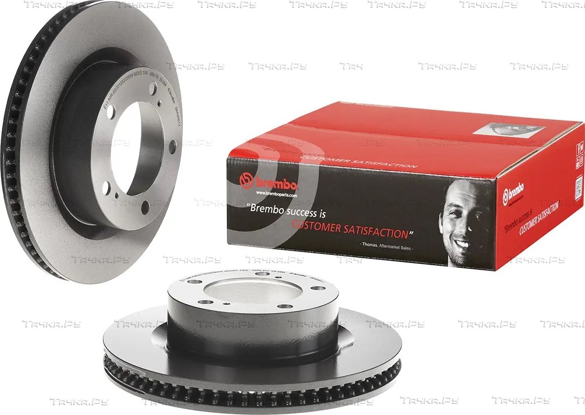 Тормозной диск Brembo PRIME LINE - UV Coated передний для Lexus LX 570 2007-2021. Артикул 09.A966.11