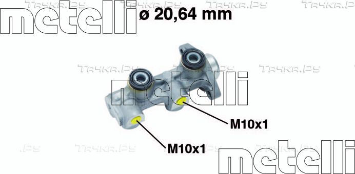 Тормозной цилиндр главный Metelli для Chevrolet Lanos I 2005-2018. Артикул 05-0760