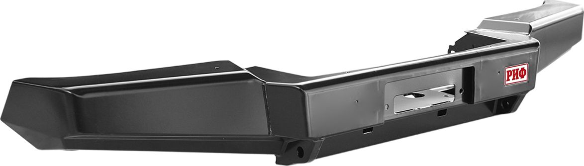 Бампер силовой РИФ передний c площадкой под лебёдку, без защитной дуги, стандарт для УАЗ Буханка 3741, 3909, 2206, 3962 1990-2026. Артикул RIF452-11306