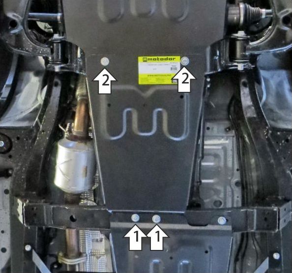 Защита Мотодор усиленная для КПП Jac T8, T8 Pro 2019-2026. Артикул 78313