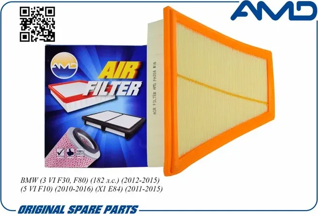 Фильтр воздушный BMW F10/X1(E84)/Z4(E89) 2.0-3.0 2009 (AMD). Артикул AMDFA356