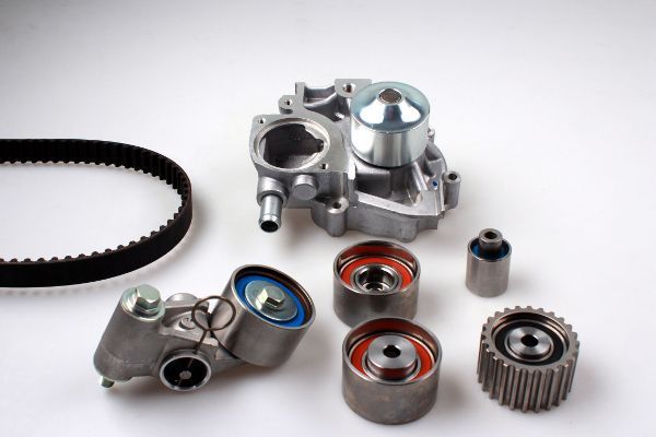 Помпа (водяной насос) с комплектом ремня ГРМ Hepu. Артикул PK75760