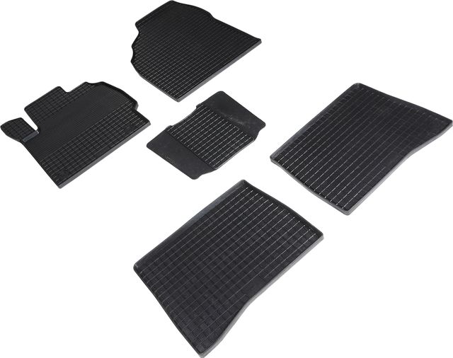 Коврики резиновые Seintex с узором сетка для салона Toyota Prius III (XW30) 2009-2015. Артикул 96850