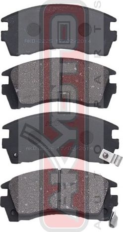 Тормозные колодки Akyoto Packing AKYOTO. Артикул AKD-2225