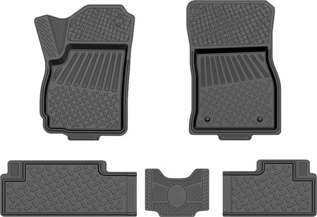 Коврики Rezkon резиновые для салона Chevrolet Orlando 2012-2015. Артикул 1012040100
