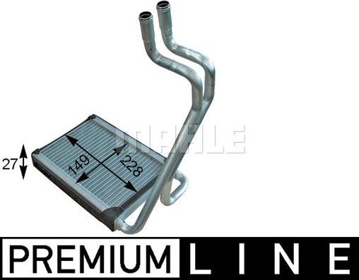Радиатор отопителя (печки) Mahle Premium. Артикул AH 204 000P