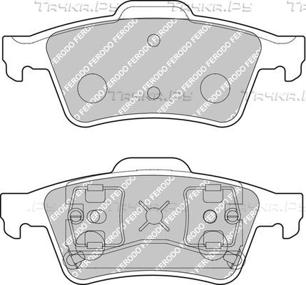 Тормозные колодки FERODO RACING DS2500 для Renault Megane II 2004-2009. Артикул FCP1540H
