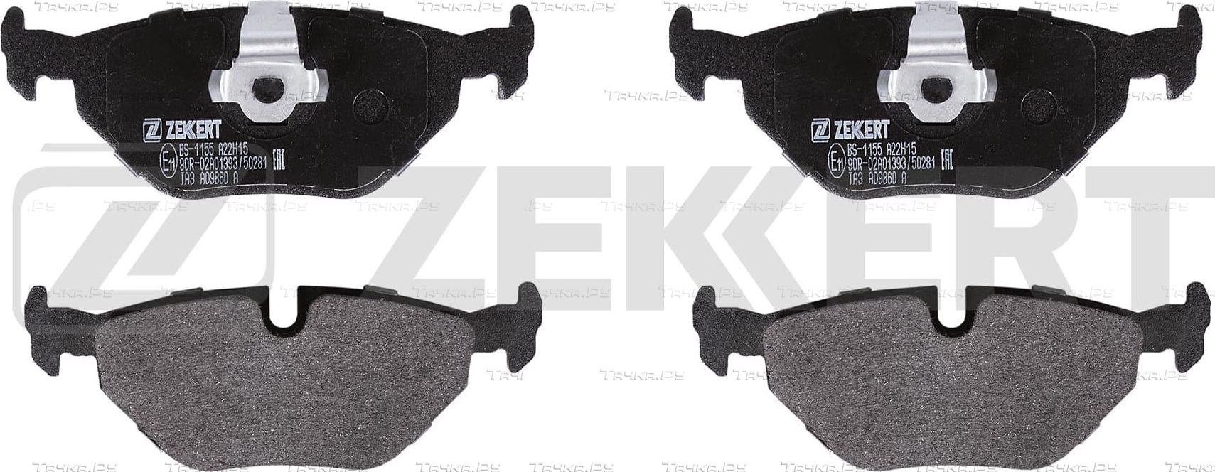 Тормозные колодки Zekkert задние для BMW Z4 I (E85/E86) 2002-2009. Артикул BS-1155