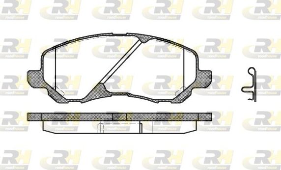 Тормозные колодки RoadHouse передние для Mitsubishi Grandis 2004-2011. Артикул 2804.02