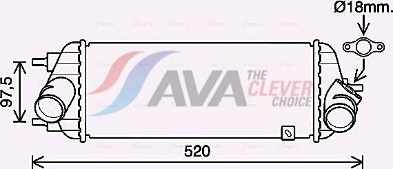 Интеркулер AVA. Артикул KA4281