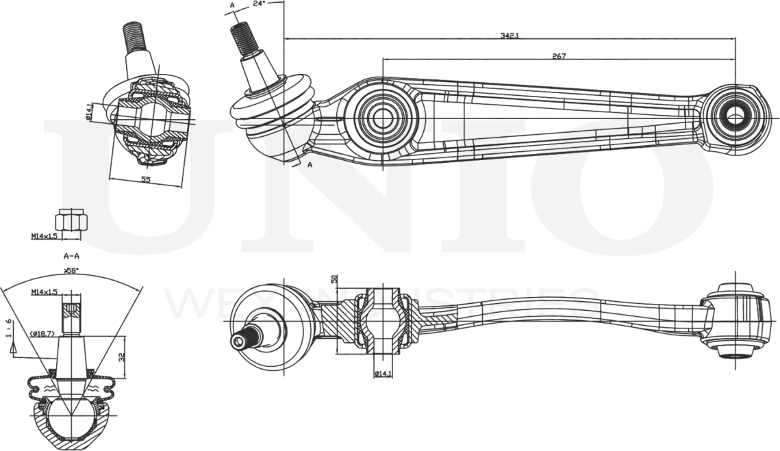 Рычаг подвески (Unio). Артикул SSP-40178