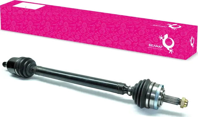 Привод ВАЗ 2110, 2170 правый длинный в сборе БелМаг BM.3974 (Belmag). Артикул BM.3974