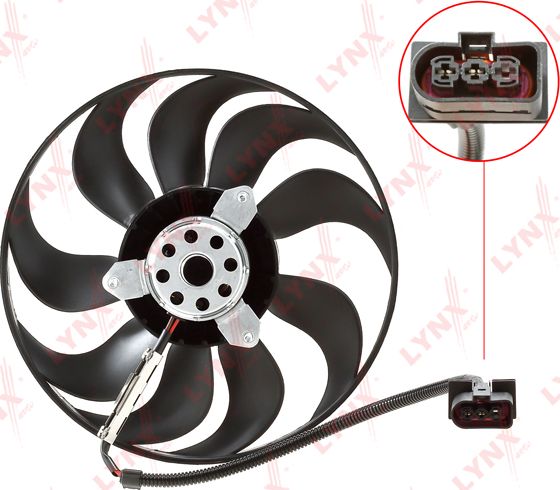 Вентилятор радиатора двигателя LYNXauto. Артикул RF-1506