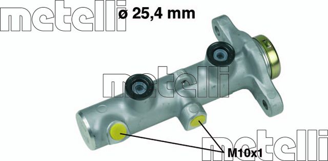 Тормозной цилиндр главный Metelli (алюминий) для Nissan X-Trail T30 2001-2013. Артикул 05-0652