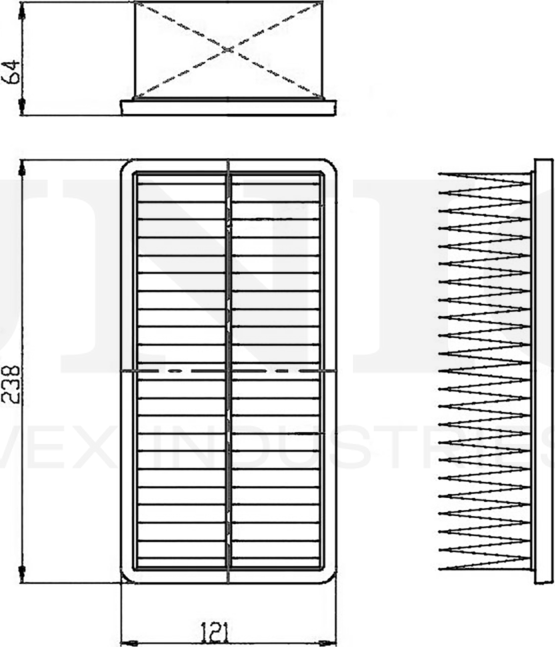 Фильтр воздушный (Unio). Артикул FLT-10243
