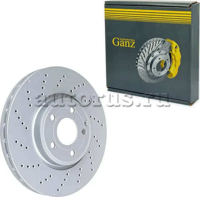 Диск тормозной передний с покрытием перфорированный MB CLS-C218/X218 11-17 GANZ. Артикул GIJ10152