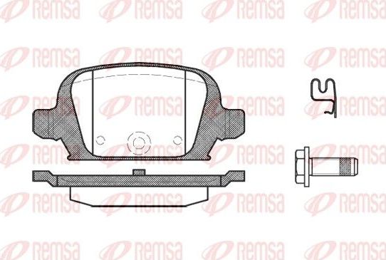 Тормозные колодки Remsa. Артикул 0835.02