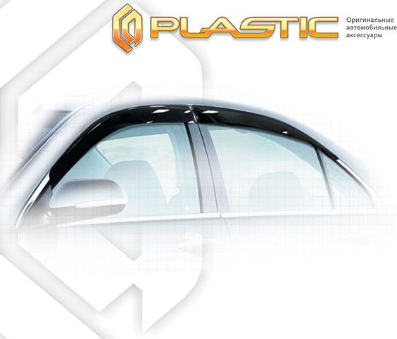 Дефлекторы СА Пластик для окон (Classic полупрозрачный) Honda Accord CL-8, CL9 2002-2006. Артикул 2010030300900