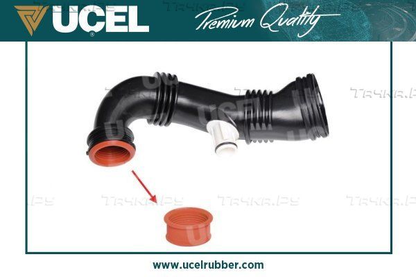 ПАТРУБОК PEUGEOT 206  207  307  308  1007  30 Ucel (FVMQ (фторсиликон каучук)). Артикул 52533