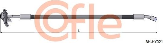 Тормозной шланг Cofle. Артикул 92.BH.HY021