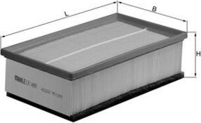 Воздушный фильтр Mahle. Артикул LX 1497