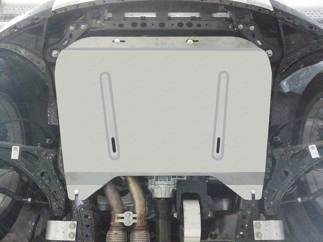 Защита алюминиевая ТСС (4 мм) для картера и КПП Cadillac XT5 2016-2026. Артикул ZKTCC00332