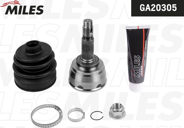 Шрус наружный (граната) Miles передний для Nissan Micra V 2005-2026. Артикул GA20305