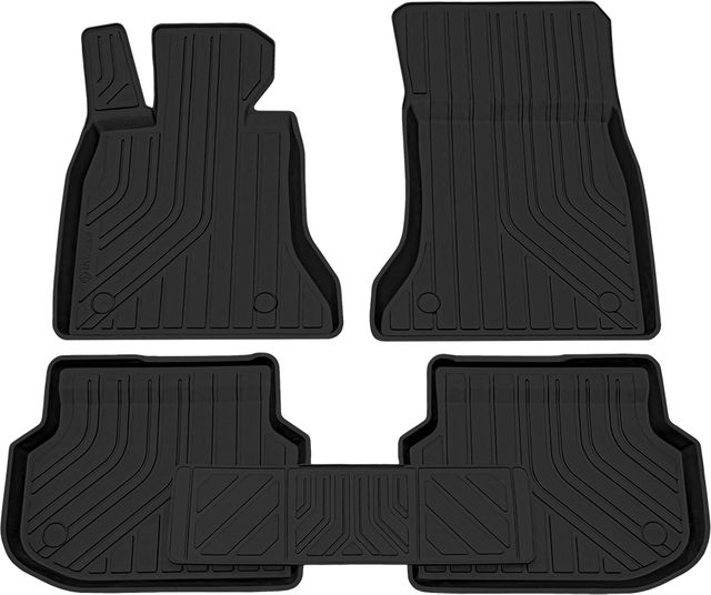 Коврики Rezkon резиновые для салона BMW 5 F10 2011-2013 Ser.S. Артикул 1010010200