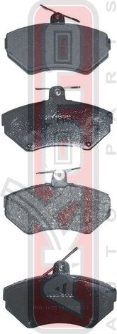 Тормозные колодки Akyoto Packing AKYOTO передние для Audi A4 I (B5) 1994-2001. Артикул AKD-1035