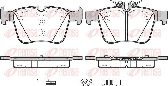 Тормозные колодки Remsa. Артикул 1516.20