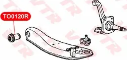 Сайлентблок нижнего рычага передней подвески (VTR). Артикул TO0120R
