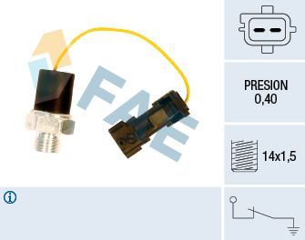 Датчик давления масла FAE для Saab 9-5 I 1997-2009. Артикул 12650