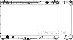Радиатор охлаждения двигателя Sakura. Артикул 3461-1034