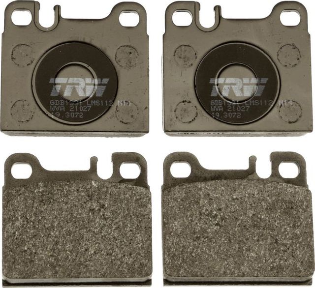 Тормозные колодки TRW задние для Mercedes-Benz SL-Класс III (R107, C107) 1980-1981. Артикул GDB1331