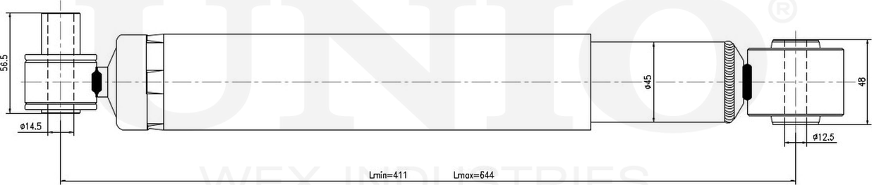 Амортизатор подвески (Unio). Артикул SAB-10773