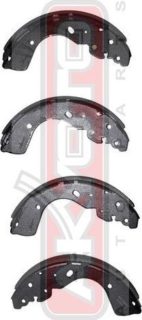 Тормозные колодки Akyoto Packing AKYOTO. Артикул AKS-EB327