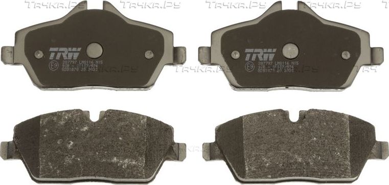 Тормозные колодки TRW COTEC передние для MINI Clubman II (F54) 2015-2026. Артикул GDB1870